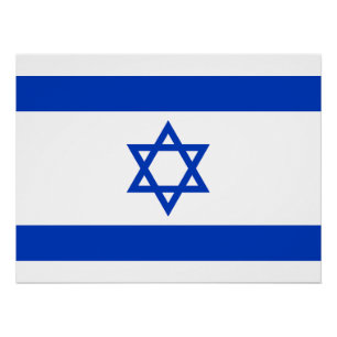 Israëlische vlag perfect poster
