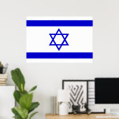 Israëlische vlag poster (Thuiskantoor)