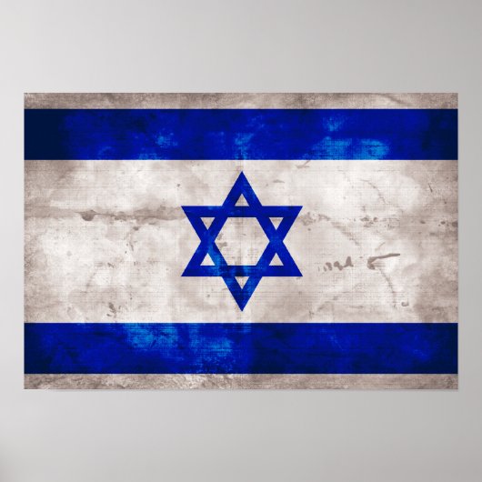 Israëlische vlag poster (Voorkant)