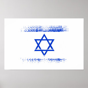 Israëlische vlag poster