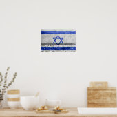 Israëlische vlag poster (Keuken)