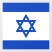 Israëlische vlag raamsticker (Vel)