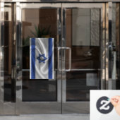 Israëlische vlag raamsticker (Kantoordeur)