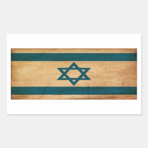 Israëlische vlag rechthoekige sticker