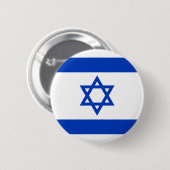 Israëlische vlag ronde button 5,7 cm (Voorkant /achterkant)