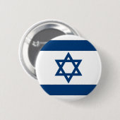 Israëlische vlag ronde button 5,7 cm (Voorkant /achterkant)