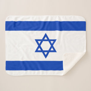 Israëlische vlag sherpa deken