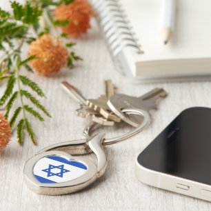 Israëlische vlag sleutelhanger