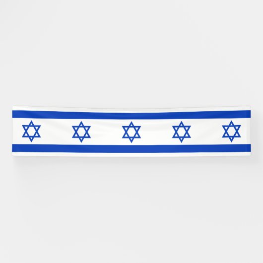 Israëlische vlag spandoek (Horizontaal)