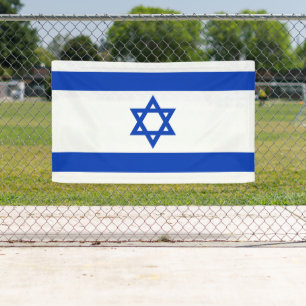 Israëlische vlag spandoek