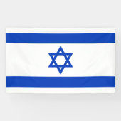 Israëlische vlag spandoek (Horizontaal)