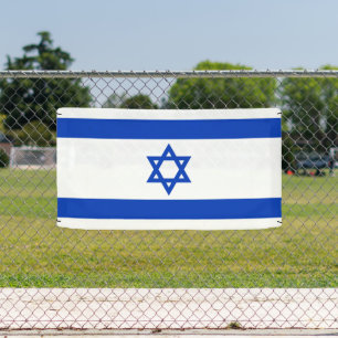 Israëlische vlag spandoek