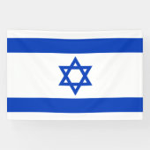 Israëlische vlag spandoek (Horizontaal)