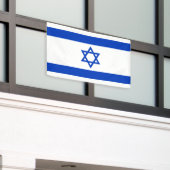 Israëlische vlag spandoek (Buitenkant Gebouw)