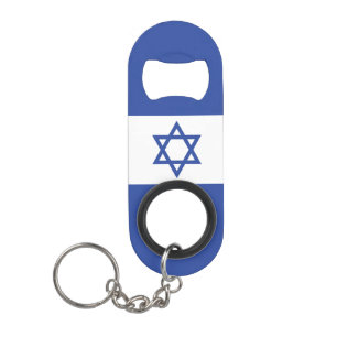 Israëlische vlag, ster van David Judaism Jewish Mini Flessenopener