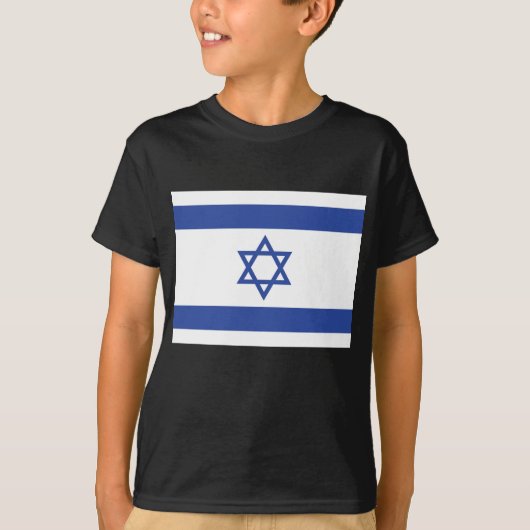 Israëlische vlag, ster van David Judaism Jewish T-shirt (Voorkant)