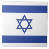Israëlische vlag, ster van David Judaism Jewish Tegeltje (Voorkant)