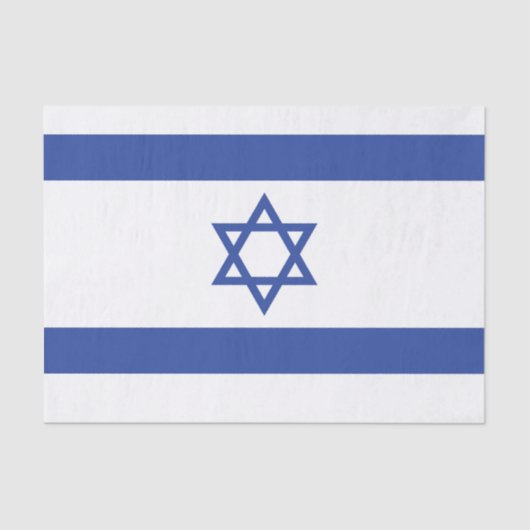 Israëlische vlag, ster van David Judaism Jewish Tissuepapier (Voorkant)