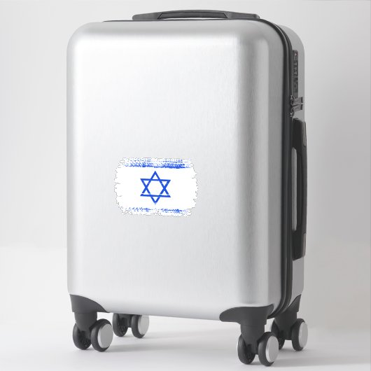 Israëlische vlag sticker (Koffer)