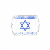 Israëlische vlag sticker (Voorkant)