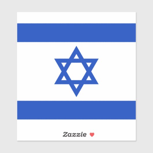 Israëlische vlag sticker (Vel)