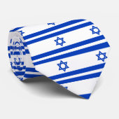 Israëlische vlag stropdas (Opgerold)
