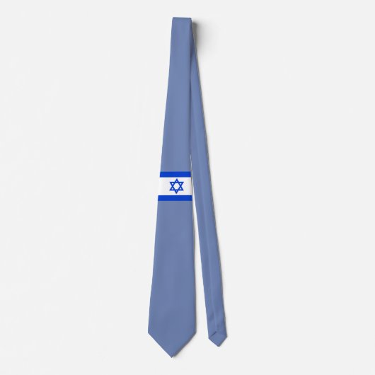 Israëlische vlag stropdas (Voorkant)