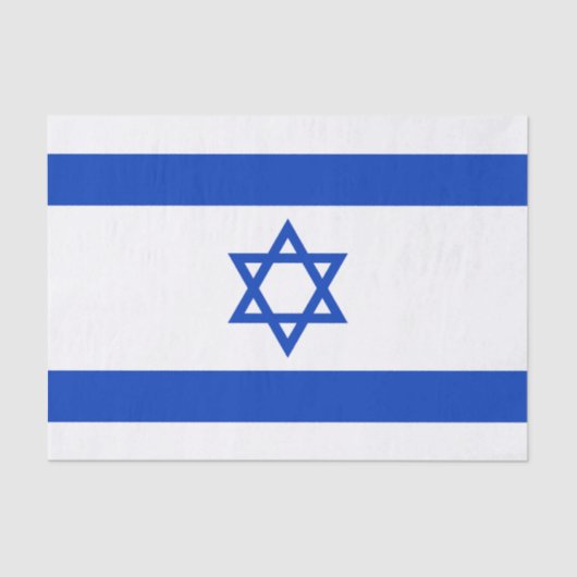 Israëlische vlag tissuepapier (Voorkant)
