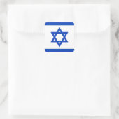 Israëlische vlag vierkante sticker (Tas)