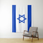 Israëlische vlag wandkleed (In situ)