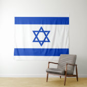 Israëlische vlag wandkleed (In Situ (horizontaal))