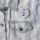 Israëlische vlaggenkaart ronde button 5,7 cm (In situ)
