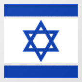 israëlvensterschil raamsticker (Vel)