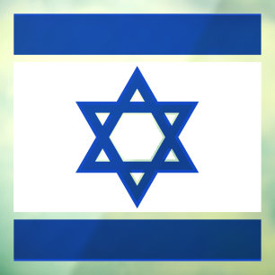 israëlvensterschil raamsticker