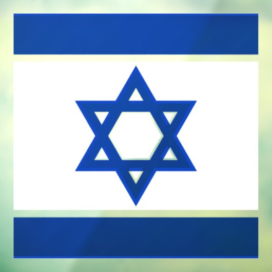 israëlvensterschil raamsticker (Vel 3)