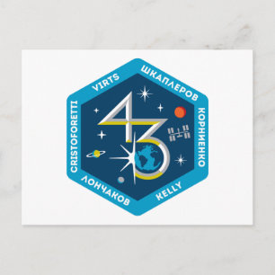 ISS-bemanningen: Expeditie 43 Briefkaart