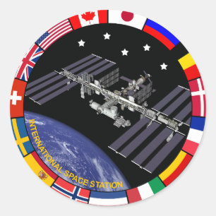 ISS Embleem Logo Ronde Sticker