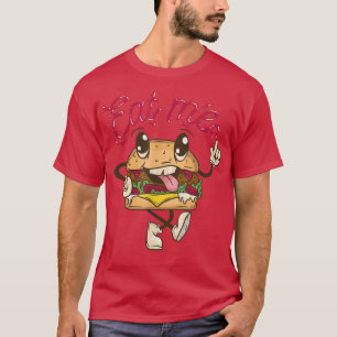 Iss mich burger restaurant snack food giften hambu t-shirt