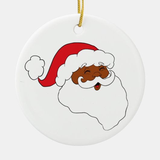 Issa Almondy Santa Keramisch Ornament (Voorkant)