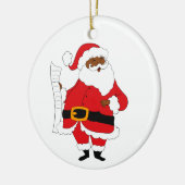 Issa Black Santa Keramisch Ornament (Links)