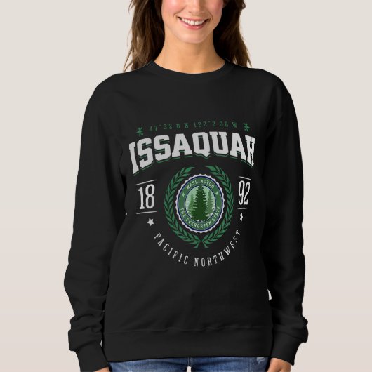 Issaquah Washington State Pine Tree WA Souvenir Re Trui (Voorkant)