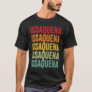 Issaquena County Mississippi Rainbow Text Design T-shirt