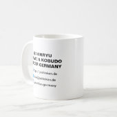Isshinryu Karate, Joshinkan, Germany, tasse IR (Devant gauche)