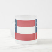 Ist NATIONAL FLAG Frosted 10 oz  de tasse de verr (Devant gauche)