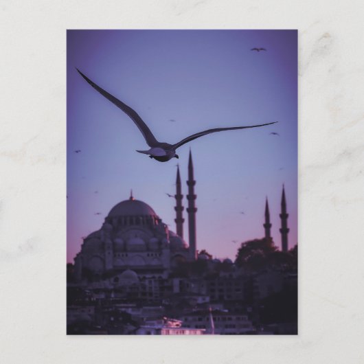 Istambul At Sunset. Briefkaart (Voorkant)