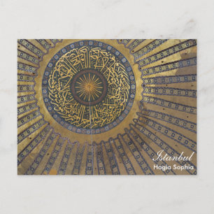 Istanboel - Dome van Hagia Sophia briefkaart