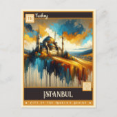 Istanboel, Turkije |  schilderij Briefkaart (Voorkant)