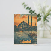 Istanboel Zonsondergang:  Briefkaart (Staand voorkant)