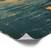 Istanboel Zonsondergang:  Briefkaart Poster (Hoek)