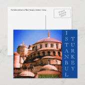 istanbul blauwe moskee briefkaart (Voorkant / Achterkant)